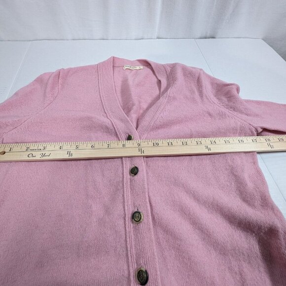 WoolOvers Pink Cardigan 100% Pure New Wool Womens Small ** - Picture 3 of 9